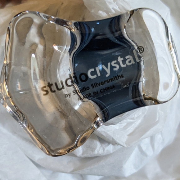 Studio Crystal Blue And Clear Ombre Glass Bird Votive Tea Light Candle Holder - Picture 4 of 4